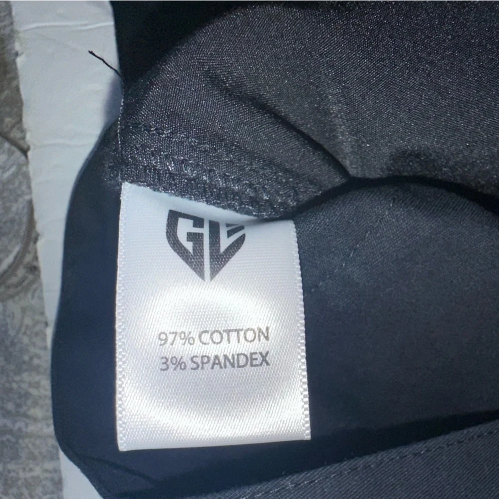 Graham Luxe Men’s Richmond GL5013M Jet Black Cotton Golf Pants- Size 34X30 - Picture 9 of 13